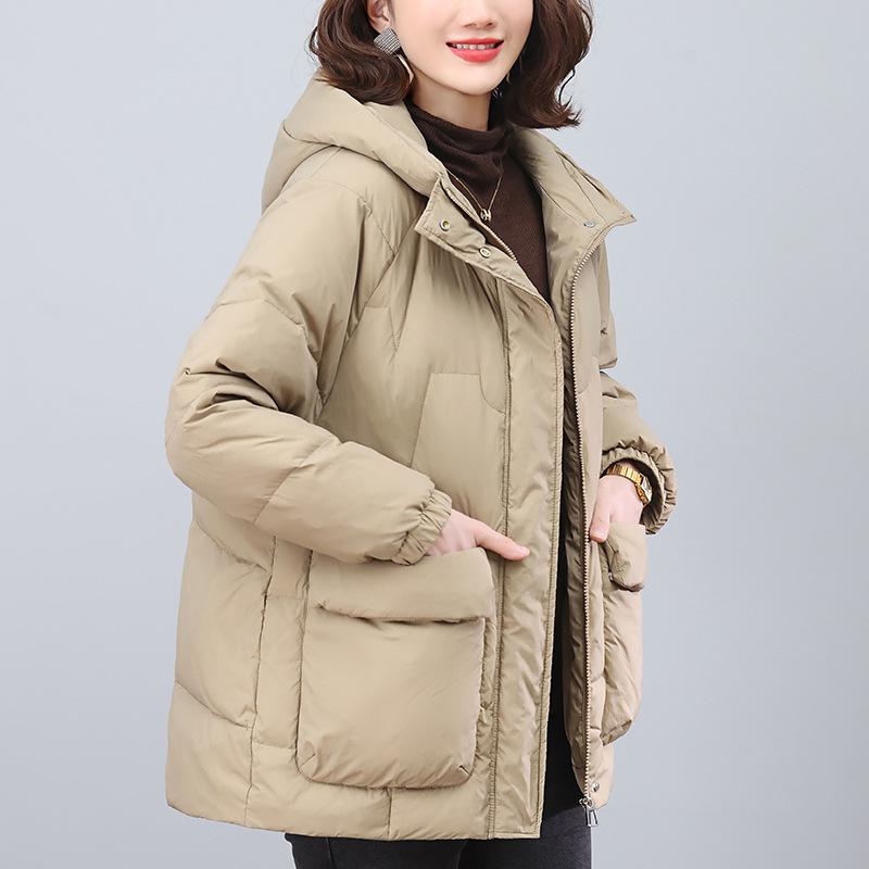 Women s Hooded Thickened Winter Duck Down Coat - Warm Casual Jacket for Middle-Aged Moms L (suggested weight: 115-130 jin)
Women s Hooded Thickened Winter Duck Down Coat - Warm Casual Jacket for Middle-Aged Moms L (suggested weight: 115-130 jin)