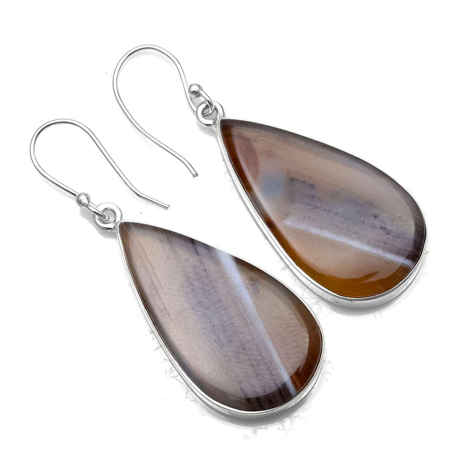 Botswana Agate Gemstone Earrings Solid 925 Sterling Silver Handmade Earrings Jewelry Gift For Women And Girls E-1182
Botswana Agate Gemstone Earrings Solid 925 Sterling Silver Handmade Earrings Jewelry Gift For Women And Girls E-1182