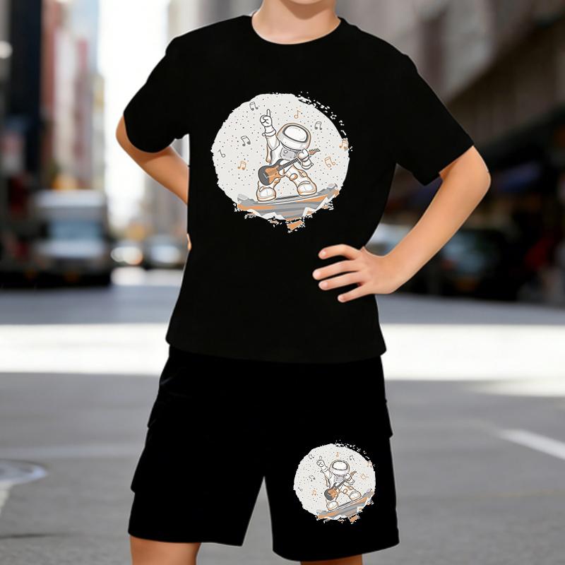 Boys 2 Piece Space Rock Printed outfit, Short Sleeve T-Shirt and Shorts Set for Kids Age 5-14,White, Black Sporty Casual Summer Clothes 5-6 Years чёрный
Boys 2 Piece Space Rock Printed outfit, Short Sleeve T-Shirt and Shorts Set for Kids Age 5-14,White, Black Sporty Casual Summer Clothes 5-6 Years чёрный