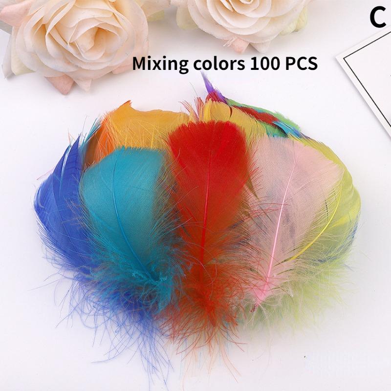 100/200PCS 5-8cm colored feather DIY jewelry material dyed large floating feather dyed goose feather small floating feather
100/200PCS 5-8cm colored feather DIY jewelry material dyed large floating feather dyed goose feather small floating feather