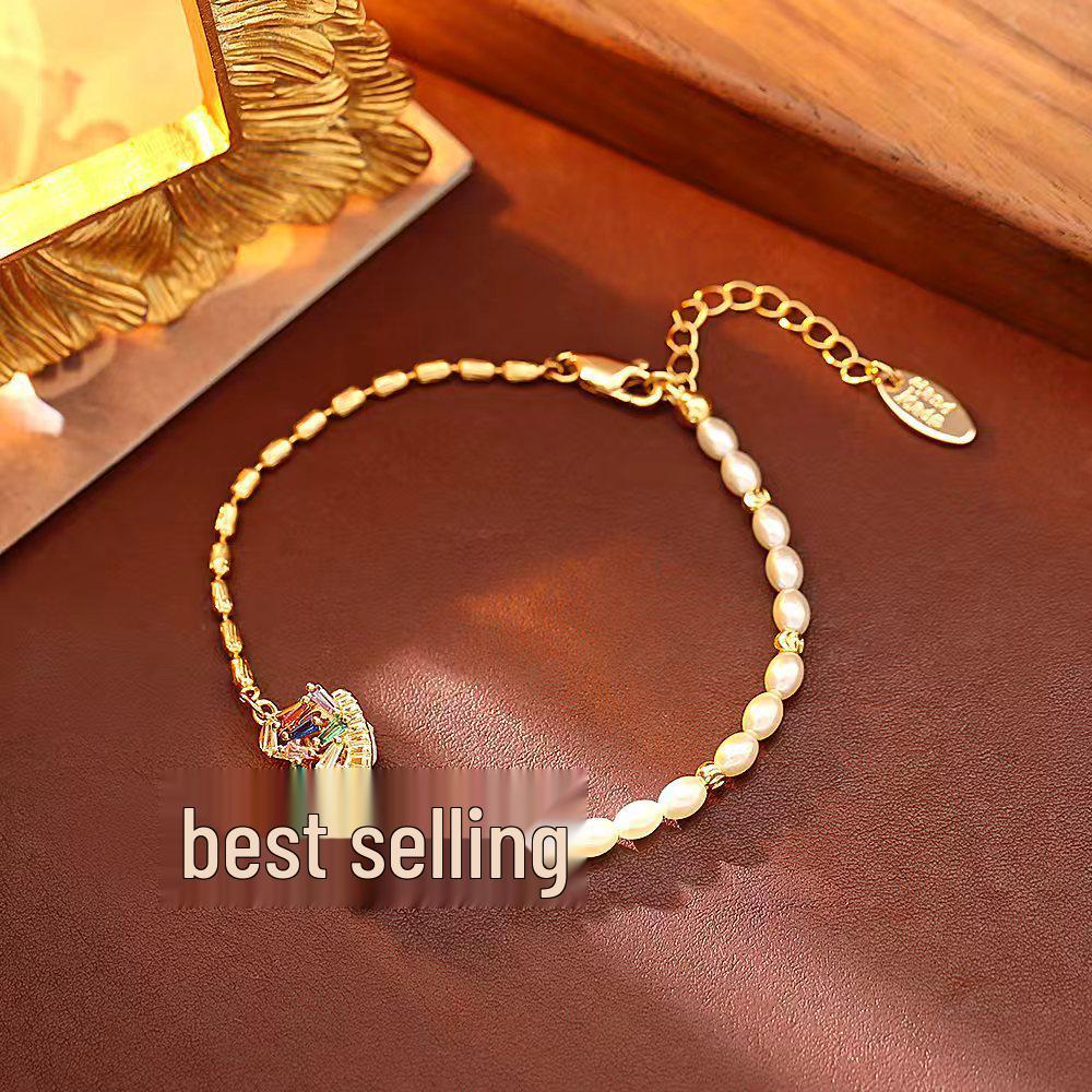 Chinese Style Colorful Zircon Horse Bracelet - Elegant & Festive Fairy Hand Jewelry.
Chinese Style Colorful Zircon Horse Bracelet - Elegant & Festive Fairy Hand Jewelry.