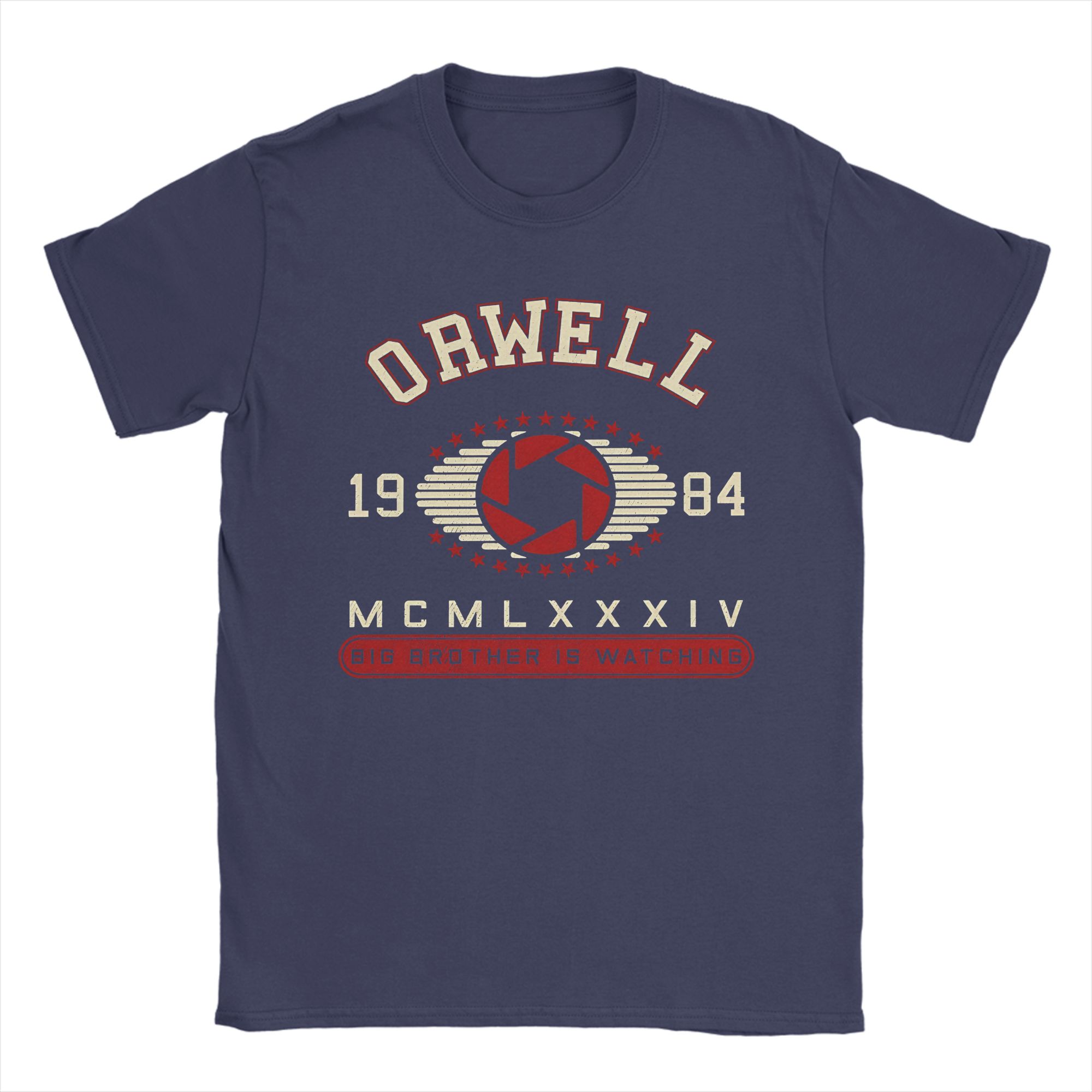 ORWELL 1984 TShirt Summer Cotton TShirts For Man Popular Custom DIY Tshirt ShortSleeve Funny Clothing 4XL
ORWELL 1984 TShirt Summer Cotton TShirts For Man Popular Custom DIY Tshirt ShortSleeve Funny Clothing 4XL