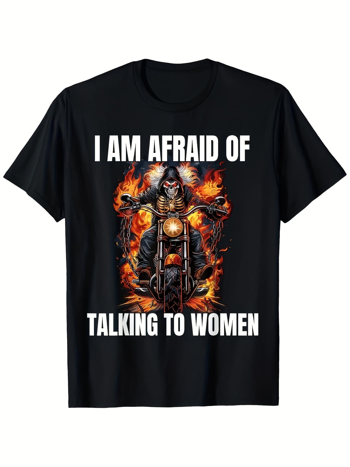 Skeleton Biker I Am Afraid of Talking To Women Graphic Tee Men Casual Cotton T-Shirt Funny Sarcastic Print 5XL різнокольоровий
Skeleton Biker I Am Afraid of Talking To Women Graphic Tee Men Casual Cotton T-Shirt Funny Sarcastic Print 5XL різнокольоровий