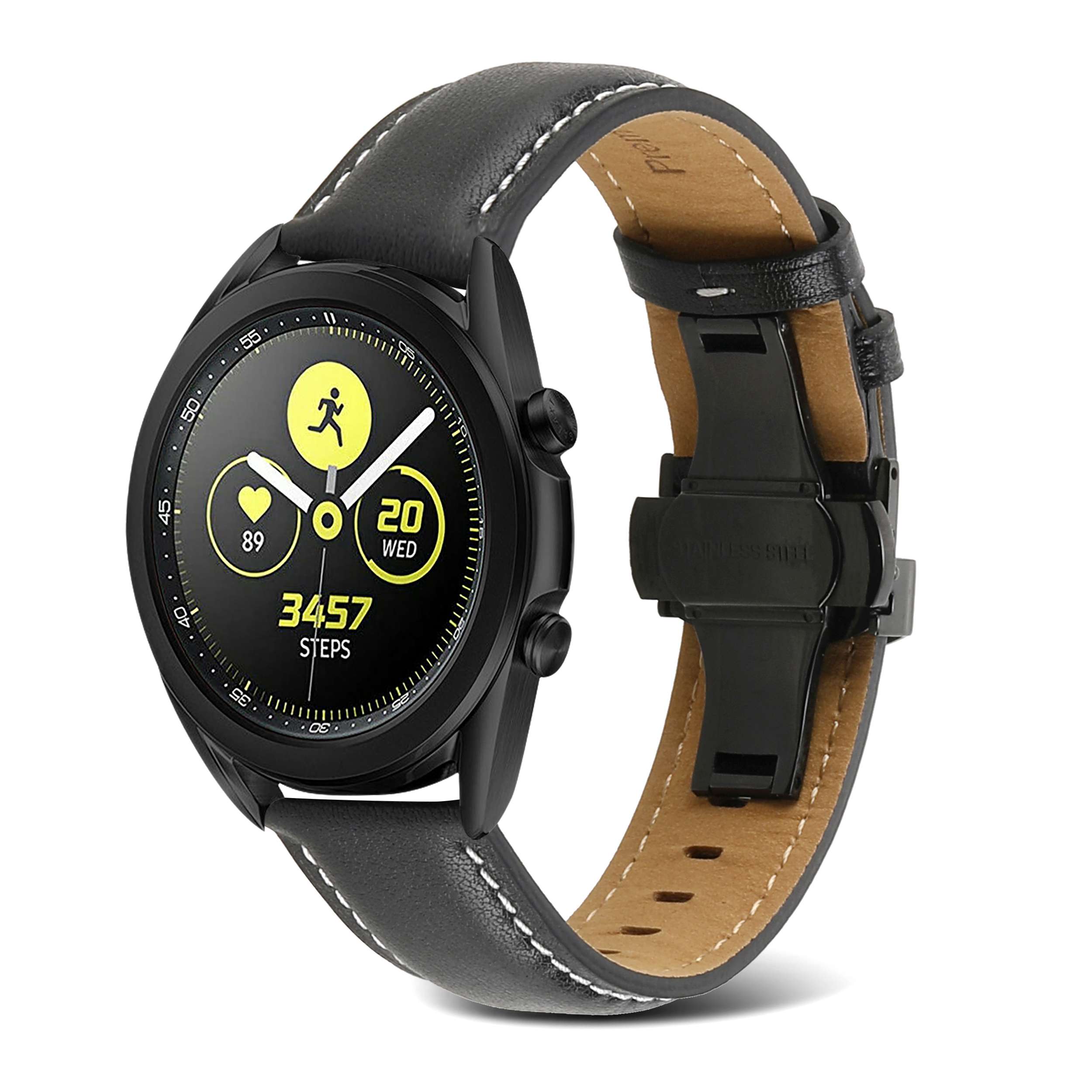 For Samsung Galaxy Watch4 40mm/44mm/Garmin Venu 2 Plus 20mm Replacement Genuine Leather Watch Strap Stitching Line Wrist Band Coffee
For Samsung Galaxy Watch4 40mm/44mm/Garmin Venu 2 Plus 20mm Replacement Genuine Leather Watch Strap Stitching Line Wrist Band Coffee