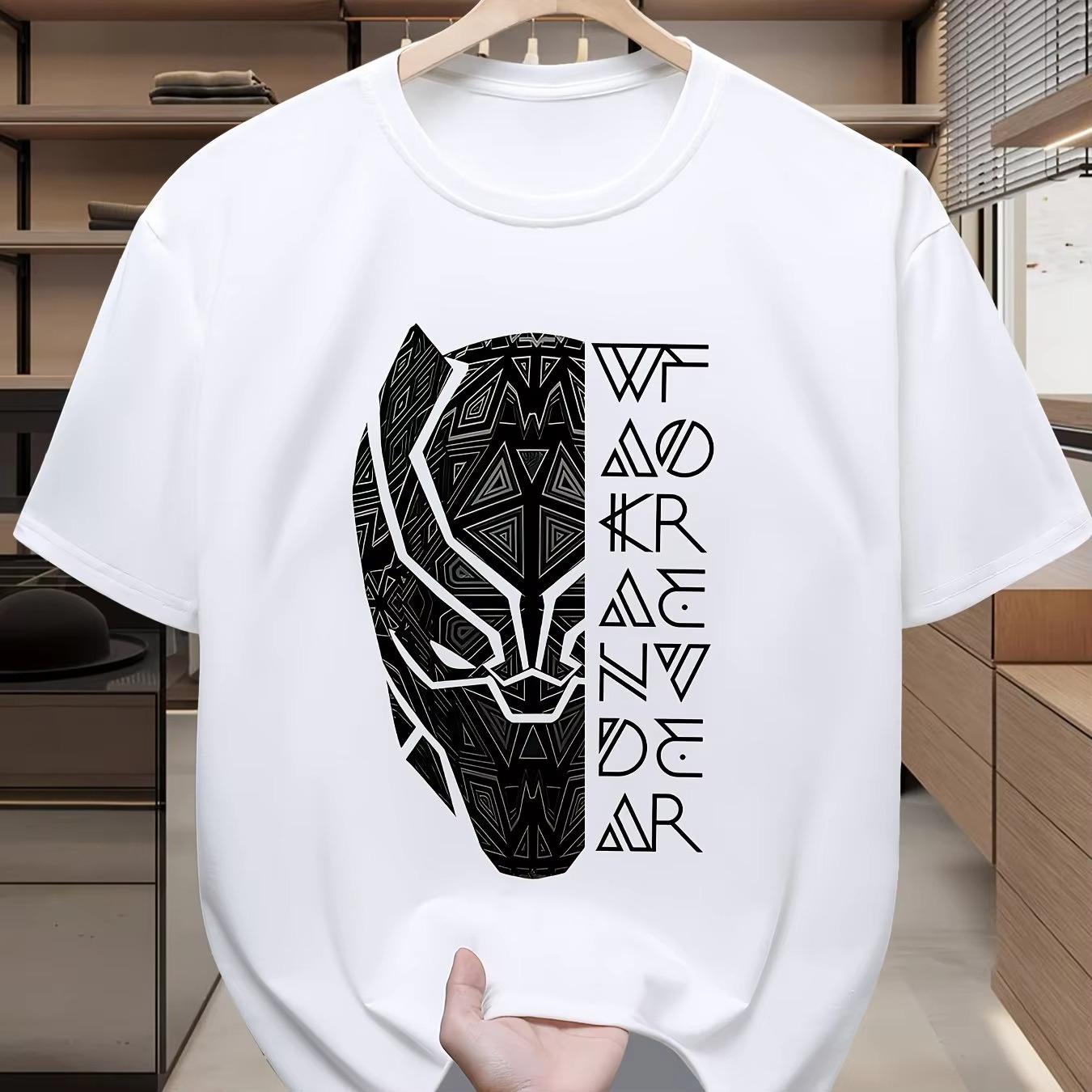 2026 new Marvel Black Panther Wakanda Forever Tshirt Mens Tribal Pattern Casual Short Sleeve Tee High quality M
2026 new Marvel Black Panther Wakanda Forever Tshirt Mens Tribal Pattern Casual Short Sleeve Tee High quality M