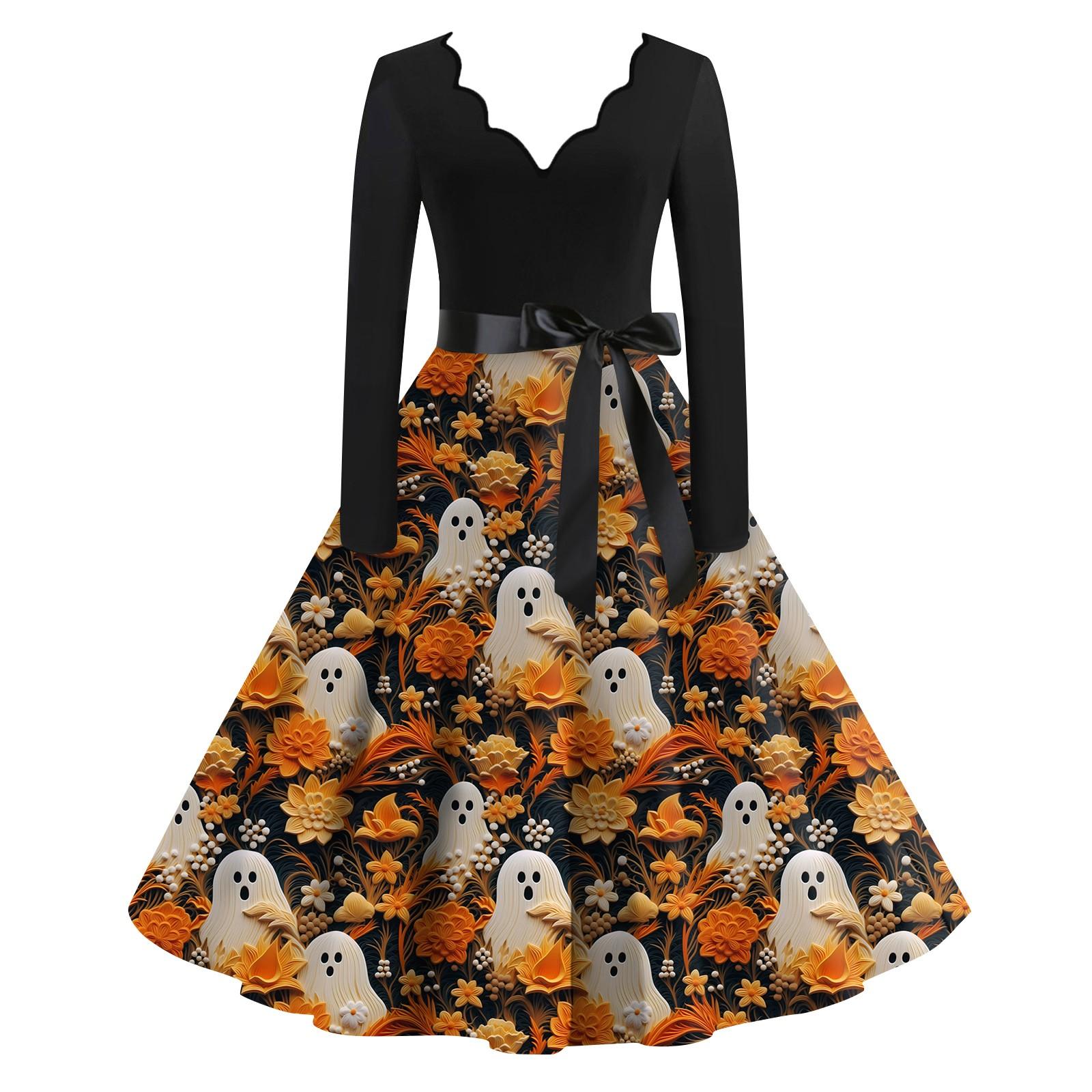 Женская повседневная мода с длинным рукавом Хэллоуин принт винтажные длинные платья осень XXXXXL оранжевый
Женская повседневная мода с длинным рукавом Хэллоуин принт винтажные длинные платья осень XXXXXL оранжевый