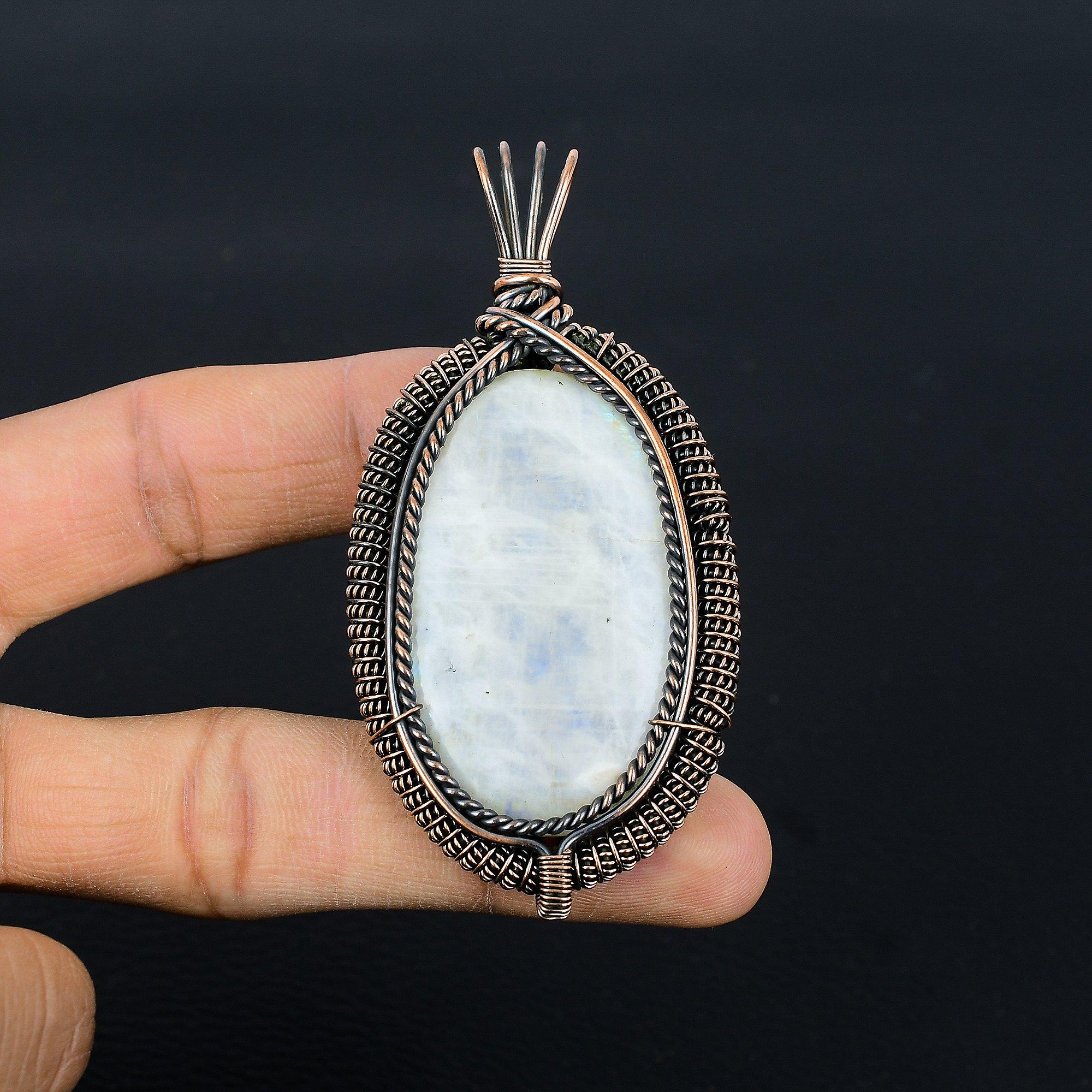 Кулон из лунного камня, обернутый медной проволокой 999 пробы, кулон из драгоценного камня ручной работы, подарок для мамы, антикварное украшение 2.55 Inches
Кулон из лунного камня, обернутый медной проволокой 999 пробы, кулон из драгоценного камня ручной работы, подарок для мамы, антикварное украшение 2.55 Inches