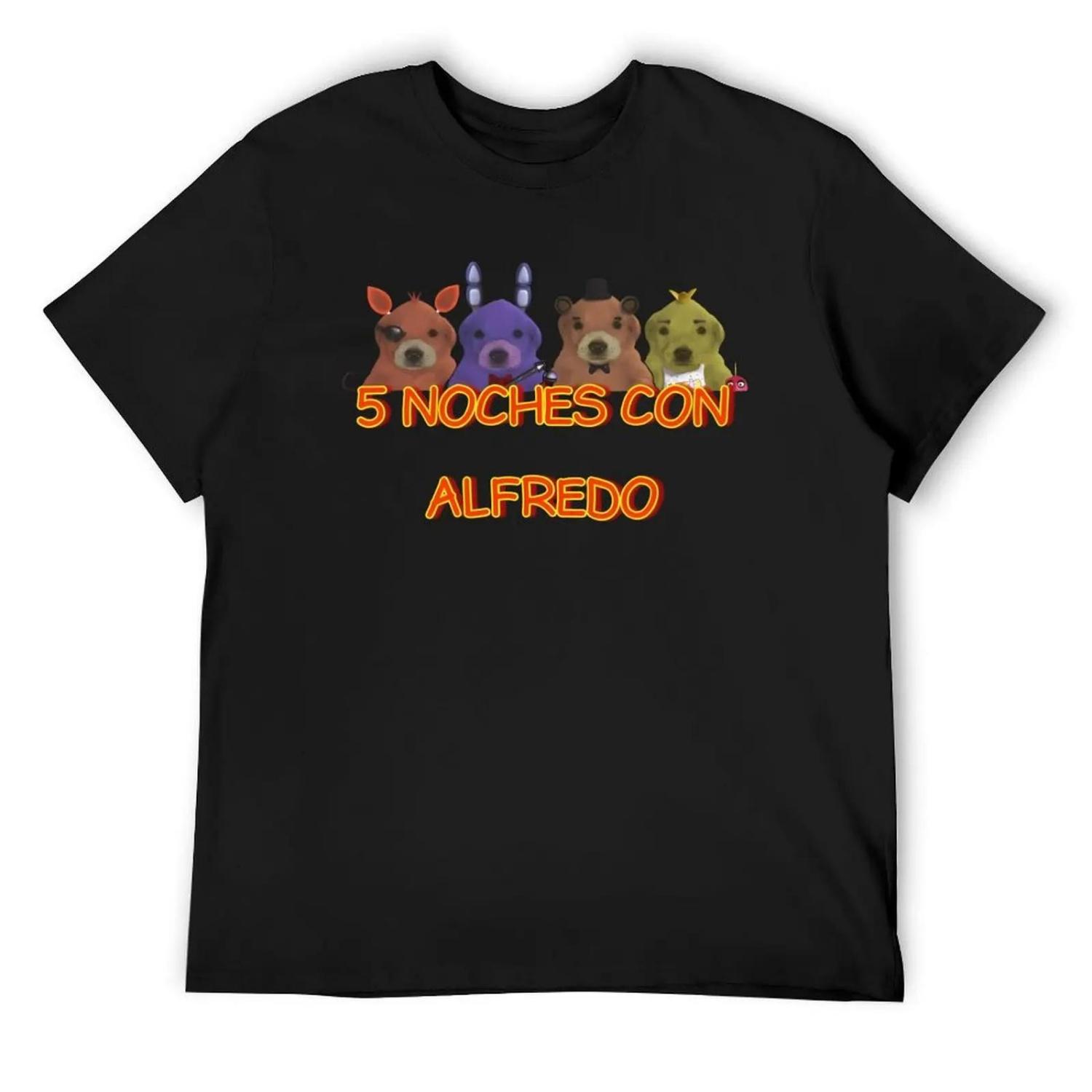 5 Noche Con Alfredo T-Shirt Graphic Tee Shirt Oversized T Shirt Men s T Shirts S чёрный
5 Noche Con Alfredo T-Shirt Graphic Tee Shirt Oversized T Shirt Men s T Shirts S чёрный