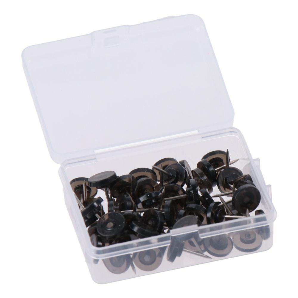 50 Pcs Metal Black Pushpins Black Manual Positioning Needles Multipurpose Big Head Nails Office
50 Pcs Metal Black Pushpins Black Manual Positioning Needles Multipurpose Big Head Nails Office