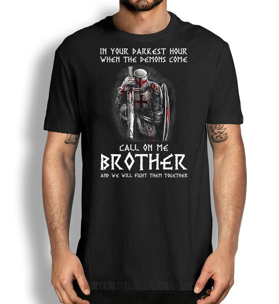 Call on Me Brother Fight Warrior of God Christian Knight Templar TShirt 100 Cotton ONeck Short Sleeve Casual Mens Tshirt 4XL
Call on Me Brother Fight Warrior of God Christian Knight Templar TShirt 100 Cotton ONeck Short Sleeve Casual Mens Tshirt 4XL