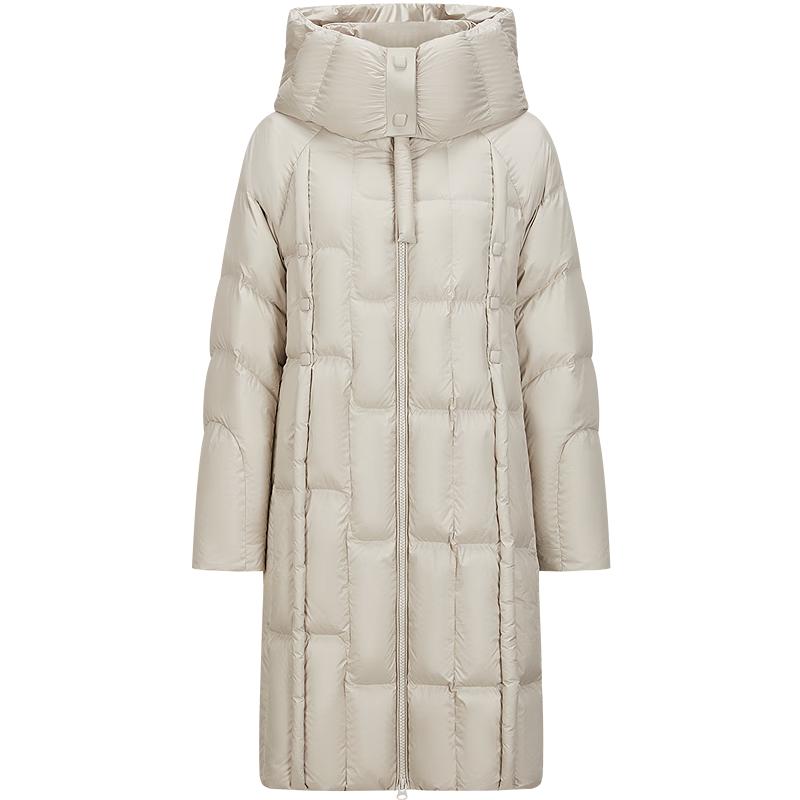 JOOZI Anna & Co. Casual Striped Hooded Long Duck Down Puffer Jacket L
JOOZI Anna & Co. Casual Striped Hooded Long Duck Down Puffer Jacket L