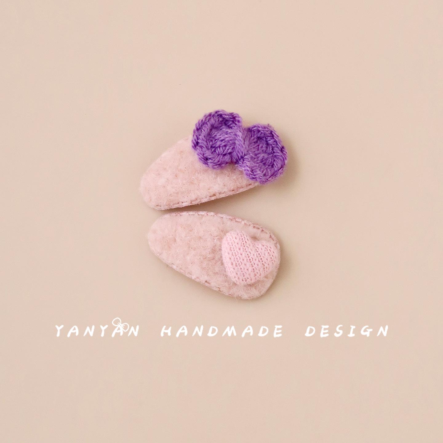 Macaron Color Baby Wool Bow Hair Clip: Non-Damaging Velvet Heart Design for Kids One Set
Macaron Color Baby Wool Bow Hair Clip: Non-Damaging Velvet Heart Design for Kids One Set