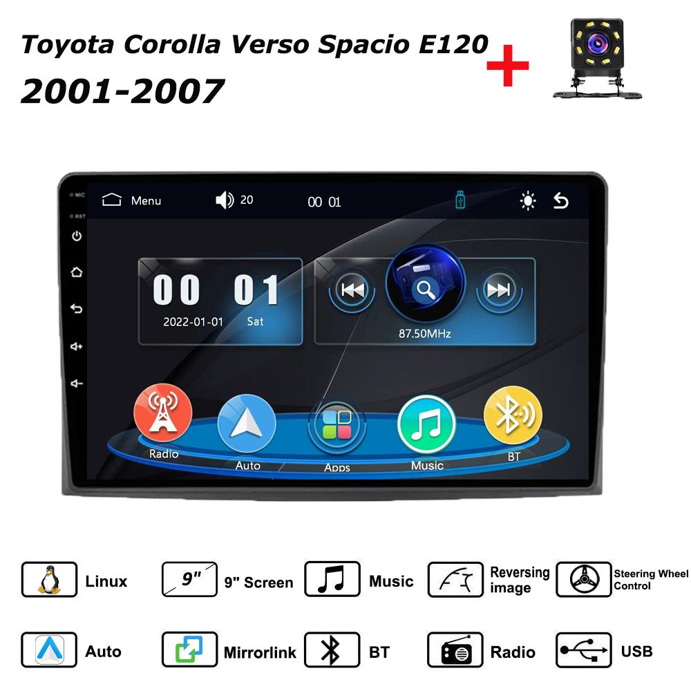 Car Radio Multimedia MP5 Player Head Unit Stereo BT For Toyota Corolla Verso Spacio E120 2001-2007 чёрный
Car Radio Multimedia MP5 Player Head Unit Stereo BT For Toyota Corolla Verso Spacio E120 2001-2007 чёрный