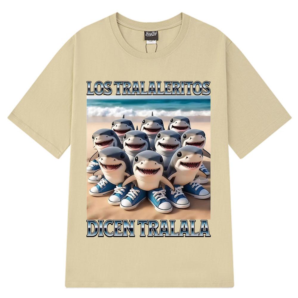Los Tralaleritos Dicen Tralala Italian Brainrot Meme Tee Tralalero Tralala Shark with Shoes Graphic Cotton Unisex Casual T-shirt 4XL
Los Tralaleritos Dicen Tralala Italian Brainrot Meme Tee Tralalero Tralala Shark with Shoes Graphic Cotton Unisex Casual T-shirt 4XL