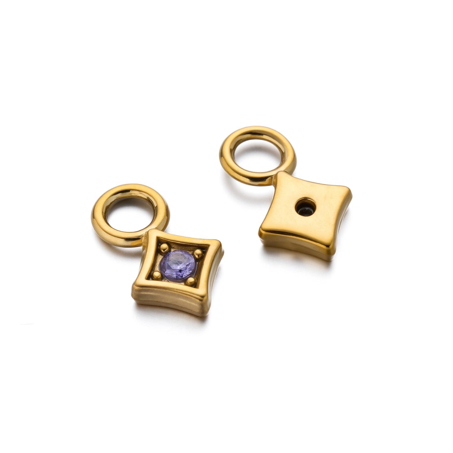 2Pcs/Pack 304 Stainless Steel Diamond-Shaped Pendants with Zircon for DIY Bracelets Necklace Jewelry Making Accessories фіолетовий
2Pcs/Pack 304 Stainless Steel Diamond-Shaped Pendants with Zircon for DIY Bracelets Necklace Jewelry Making Accessories фіолетовий