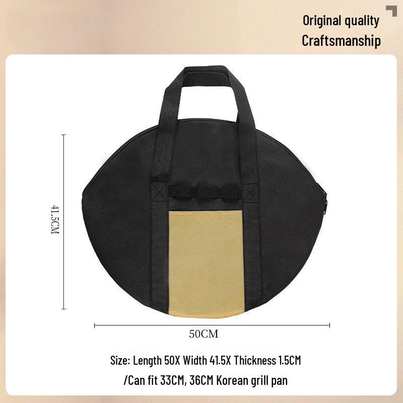 38cm Cast Iron Maifan Stone Grill & Fry Pan with Handbag and Thickened Storage Bag for Indoor/Outdoor Use
38cm Cast Iron Maifan Stone Grill & Fry Pan with Handbag and Thickened Storage Bag for Indoor/Outdoor Use