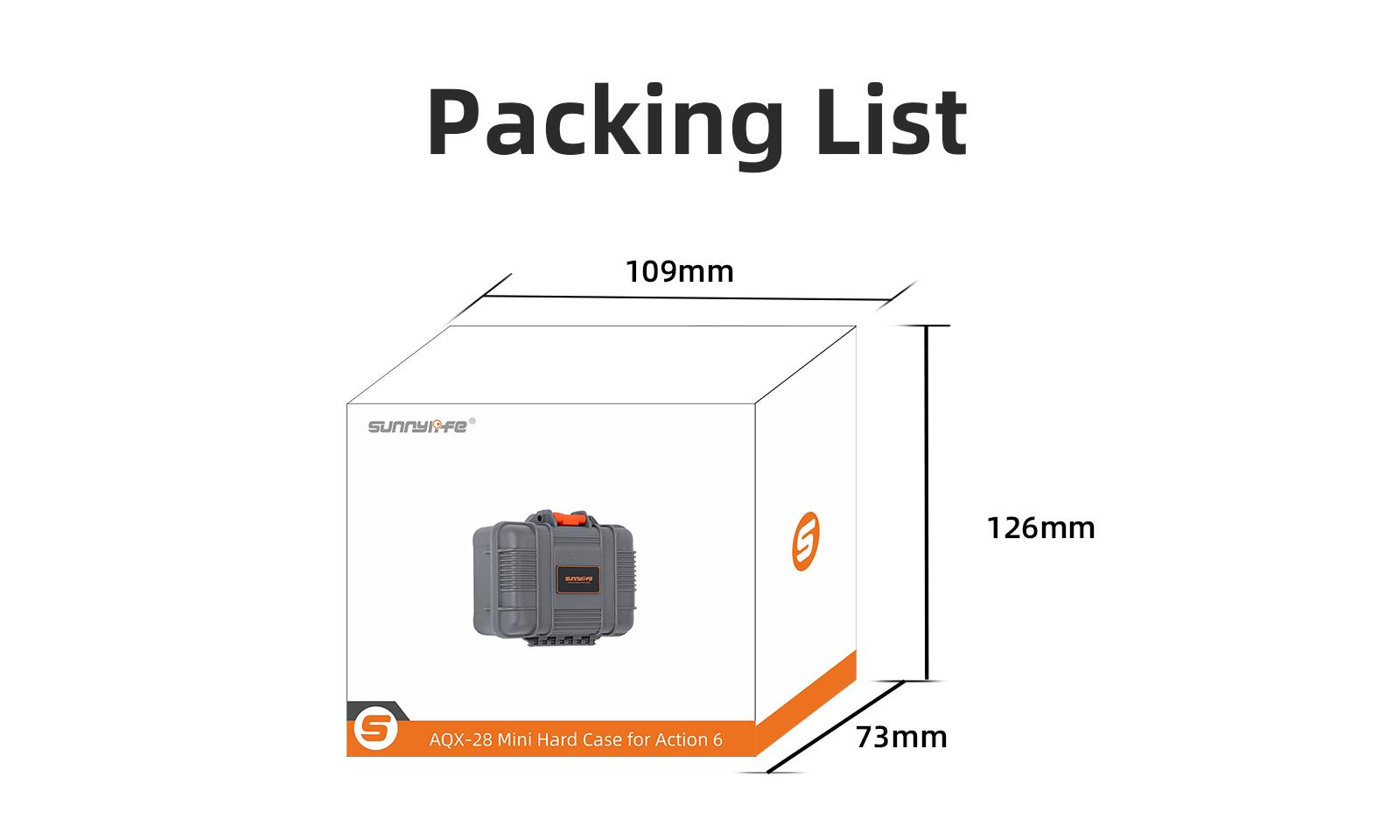 Mini Storage Bag For DJI Osmo Action 6 Hard Waterproof Protector Safety Box Carrying Case For DJI Action 6 Camera Accessories
Mini Storage Bag For DJI Osmo Action 6 Hard Waterproof Protector Safety Box Carrying Case For DJI Action 6 Camera Accessories