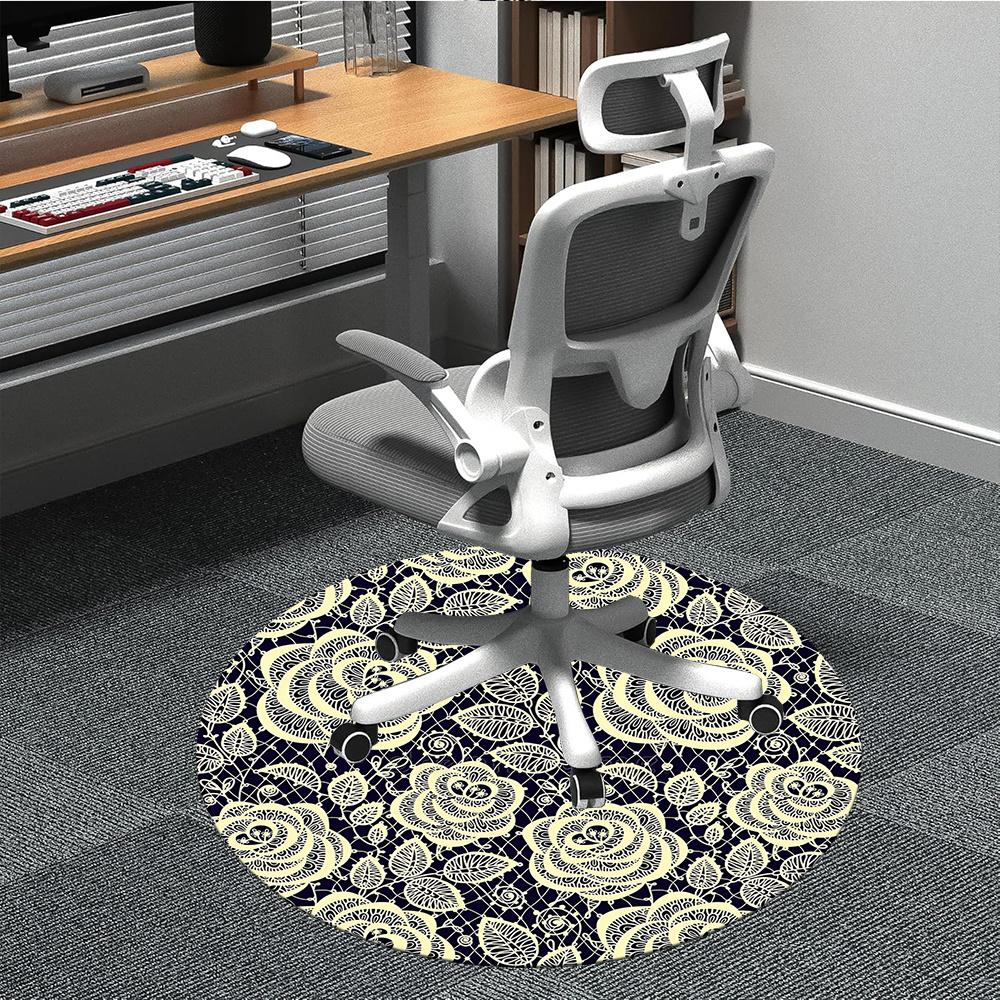 1pc Lace Floral Office Round Area Rug, Indoor Mat Suitable ForOffice, Under Office Chairs Bedroom Living Room Home Decor, Room Decot164 80cm by 80cm
1pc Lace Floral Office Round Area Rug, Indoor Mat Suitable ForOffice, Under Office Chairs Bedroom Living Room Home Decor, Room Decot164 80cm by 80cm