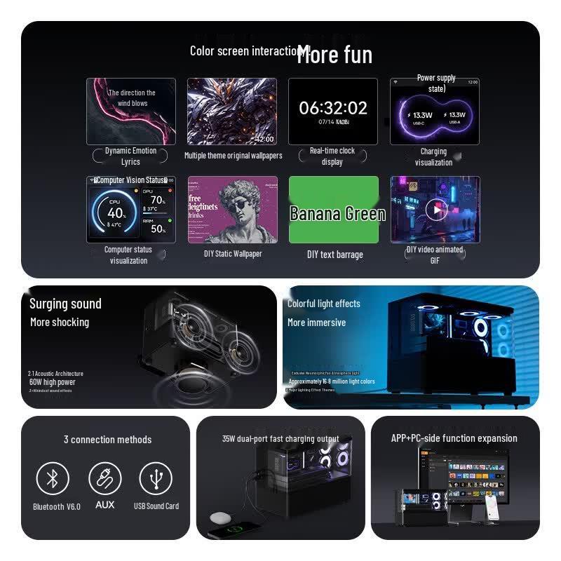 EDIFIER NEW CYBER Desktop Bluetooth Speaker (CN version)
EDIFIER NEW CYBER Desktop Bluetooth Speaker (CN version)