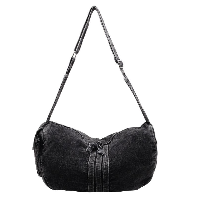 2025 denim shoulder bag casual versatile women s bag college student dumpling bag чёрный
2025 denim shoulder bag casual versatile women s bag college student dumpling bag чёрный