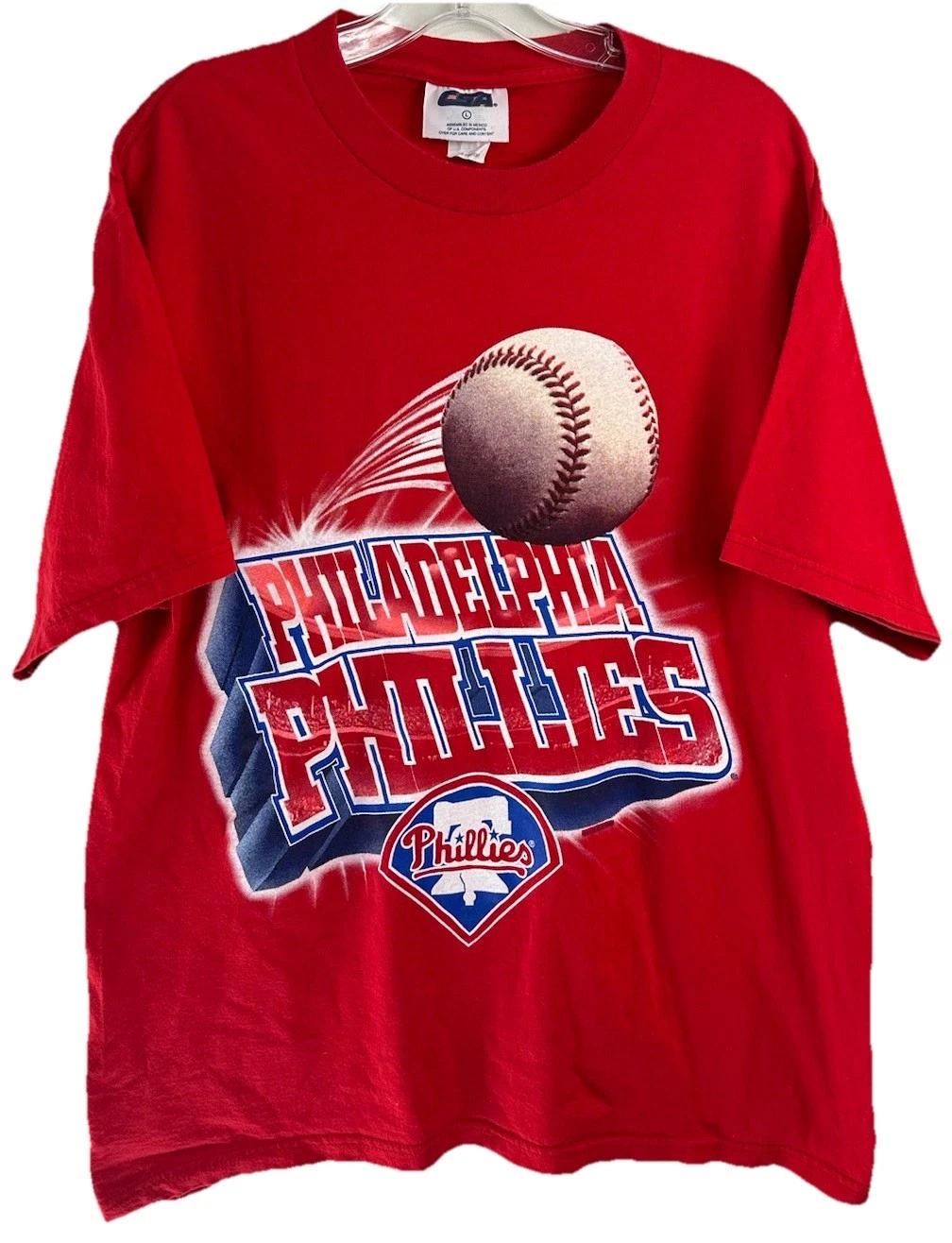 Vintage 1998 Philadelphia Phillies 3D Red Blue CSA Baseball T-shirt Size Large 4XL
Vintage 1998 Philadelphia Phillies 3D Red Blue CSA Baseball T-shirt Size Large 4XL