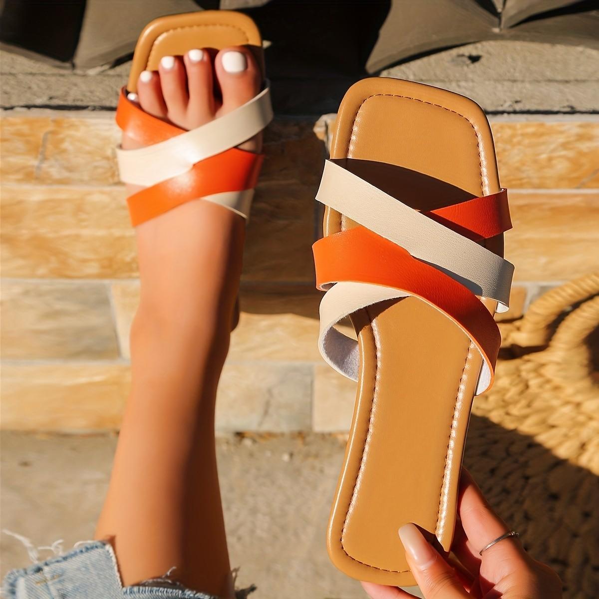 2025 new large-size casual flat slippers women s square head one-character outer wear cross-woven multi-color slippers 43 світло-коричневого кольору
2025 new large-size casual flat slippers women s square head one-character outer wear cross-woven multi-color slippers 43 світло-коричневого кольору