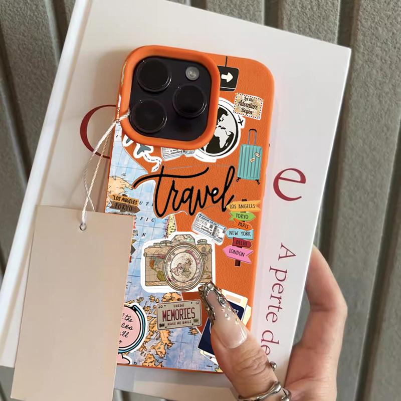 Travel Element Collage Design Lychee Texture Phone Case For iPhone 11 12 13 14 15 16 17 Pro Max Plus 17 Air X XS XR Soft Cover iPhone 14 Plus
Travel Element Collage Design Lychee Texture Phone Case For iPhone 11 12 13 14 15 16 17 Pro Max Plus 17 Air X XS XR Soft Cover iPhone 14 Plus