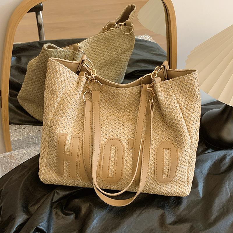 Large capacity fashion straw handbag 2025 spring new versatile ins shoulder underarm bag tote bag хакі
Large capacity fashion straw handbag 2025 spring new versatile ins shoulder underarm bag tote bag хакі