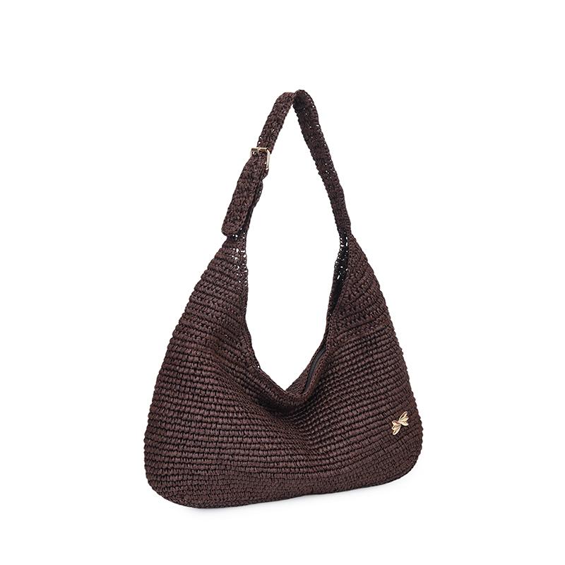 Summer Casual Straw Solid Color Large Capacity Youth Shoulder Bag for Women Hot Sale Popularity Beach Vacation Crossbody Bags кавовий
Summer Casual Straw Solid Color Large Capacity Youth Shoulder Bag for Women Hot Sale Popularity Beach Vacation Crossbody Bags кавовий