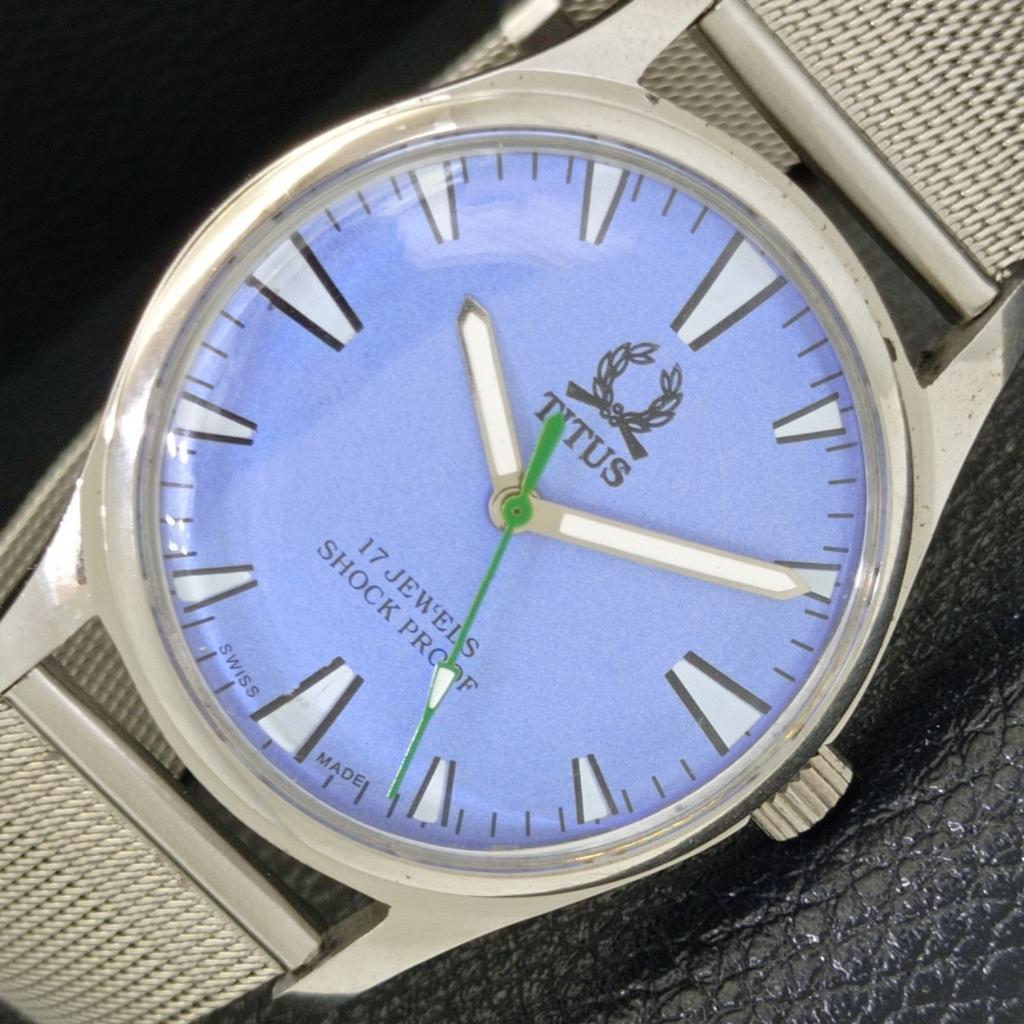 SWISS MENS REFURBISHED VINTAGE TITUS HAND-WINDING SKY BLUE DIAL WATCH a500066-2 R151a-a500066
SWISS MENS REFURBISHED VINTAGE TITUS HAND-WINDING SKY BLUE DIAL WATCH a500066-2 R151a-a500066