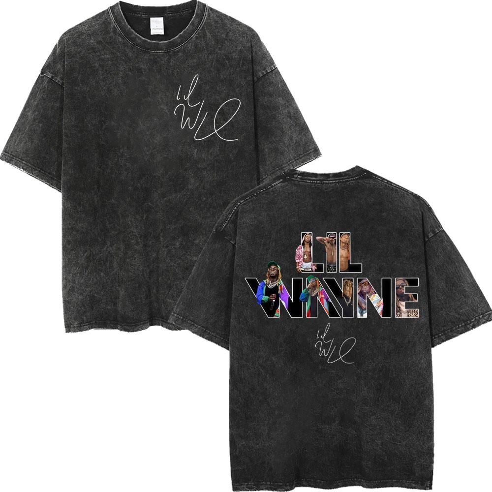 Vintage Washed Rapper Lil Wayne Tour Merch Tshirt Harajuku Hip Hop Style Tshirts Men Women Casual Fashion Loose T Shirt S
Vintage Washed Rapper Lil Wayne Tour Merch Tshirt Harajuku Hip Hop Style Tshirts Men Women Casual Fashion Loose T Shirt S