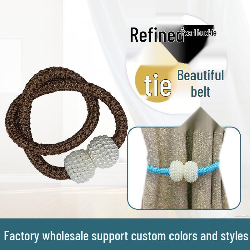 Creative Decorative No-Install Pearl Curtain Strap Buckle Sky Blue
Creative Decorative No-Install Pearl Curtain Strap Buckle Sky Blue