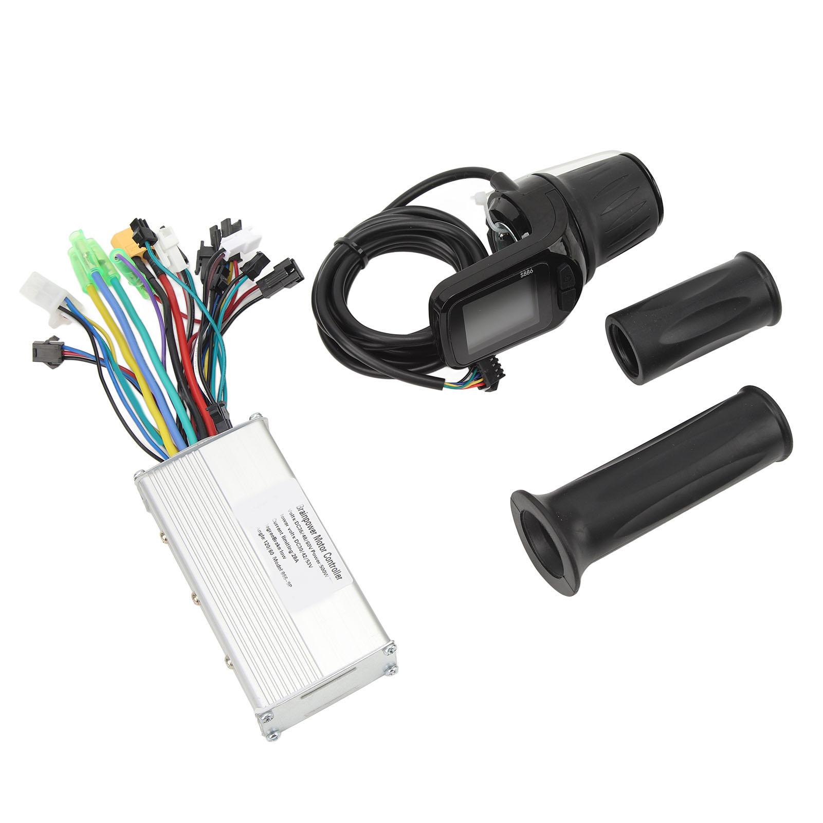 36V 48V 60V 500W 28A Sine Wave 3 Mode Brushless Controller 886 Half Twist Throttle Grip with Panel for DIY Bike Modification
36V 48V 60V 500W 28A Sine Wave 3 Mode Brushless Controller 886 Half Twist Throttle Grip with Panel for DIY Bike Modification