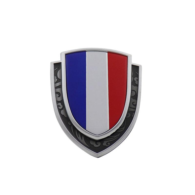 Shield Styling FRANCE French National Flag Fender Side trunk Nameplate Decal Emblem Badge Sticker silver
Shield Styling FRANCE French National Flag Fender Side trunk Nameplate Decal Emblem Badge Sticker silver