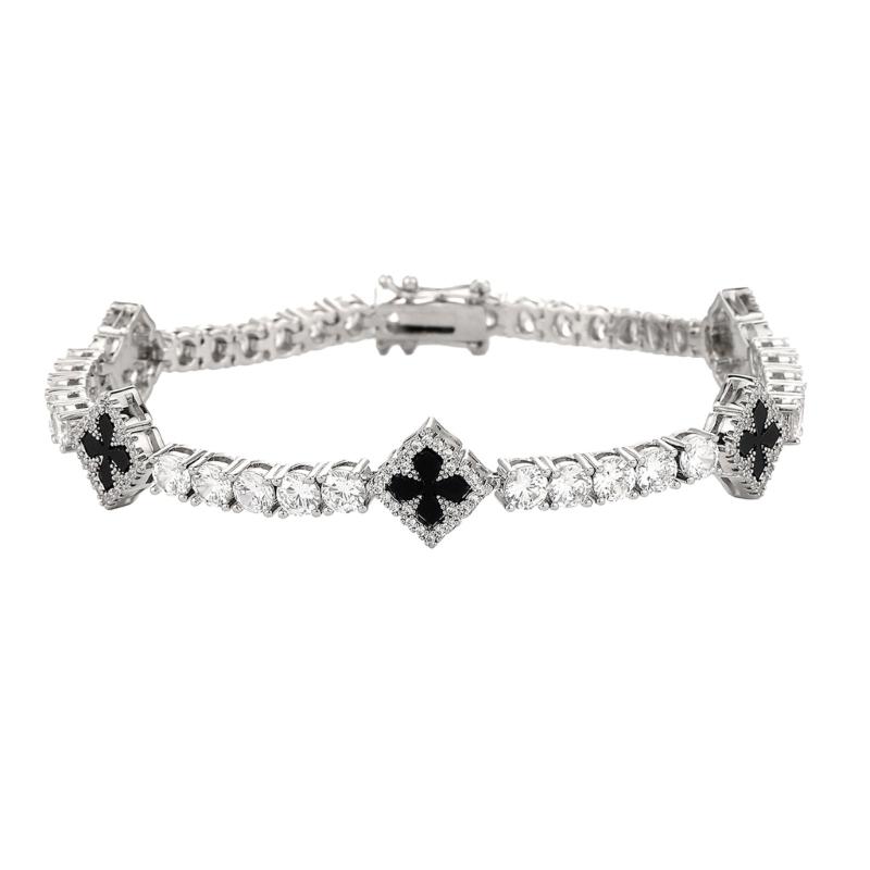 Cubic Zirconia Four Leaf Grass Charm Bracelet Adjustable 7Inch 8Inch Copper Jewelry For Good Luck Symbol 7 inches
Cubic Zirconia Four Leaf Grass Charm Bracelet Adjustable 7Inch 8Inch Copper Jewelry For Good Luck Symbol 7 inches