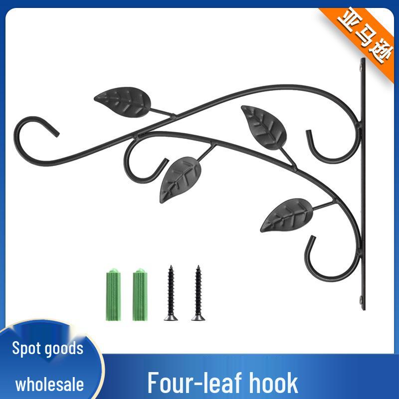 Wall-Mounted Wrought Iron Hook for Hanging Baskets - Balcony & Wall Decor Hook for Green Plants. 30.4cm length, 21.5cm width чёрный
Wall-Mounted Wrought Iron Hook for Hanging Baskets - Balcony & Wall Decor Hook for Green Plants. 30.4cm length, 21.5cm width чёрный