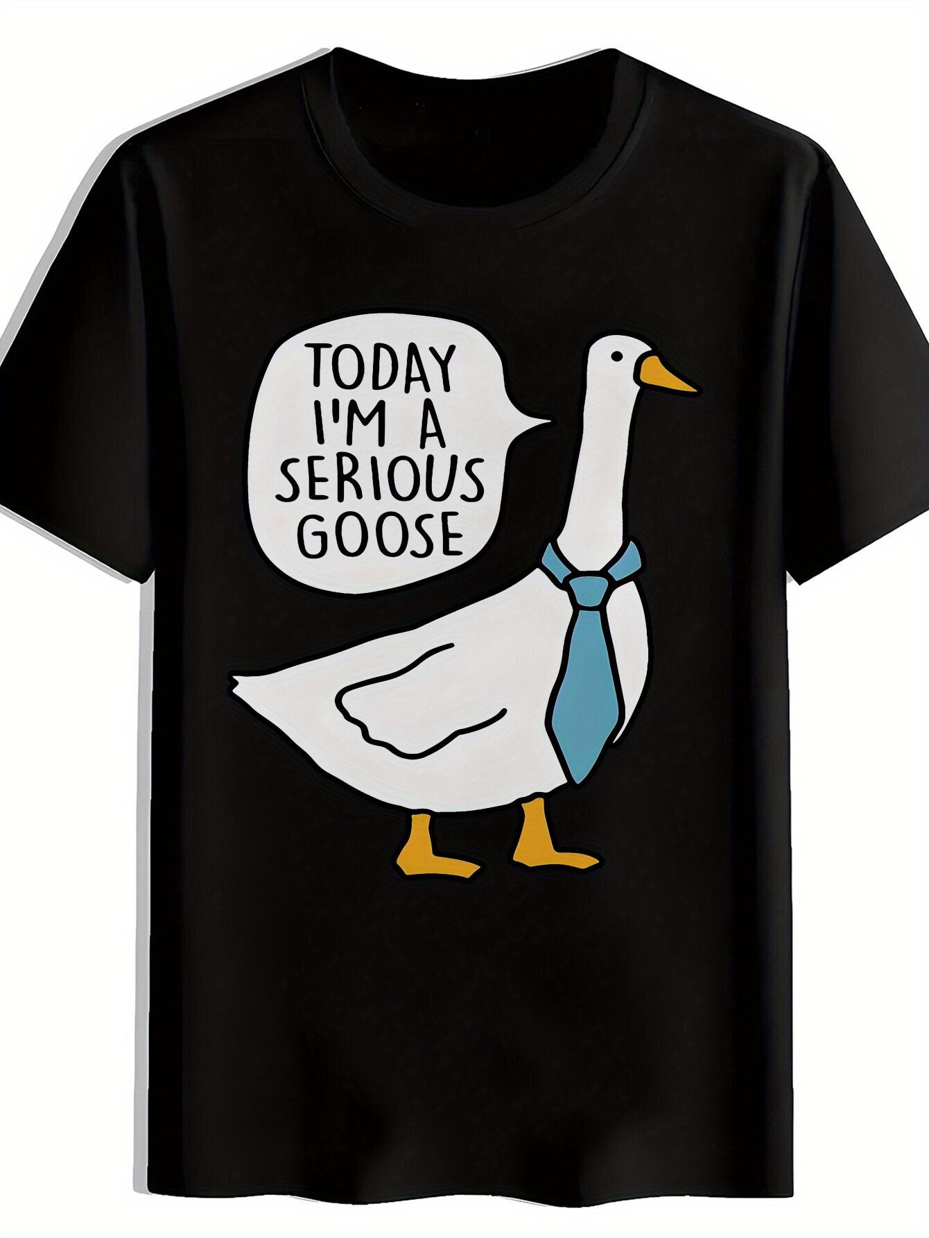 Funny Goose Graphic T-shirt - Today I m a Serious Goose Saying - Lightweight Black Casual Summer Tee for Concerts XXL
Funny Goose Graphic T-shirt - Today I m a Serious Goose Saying - Lightweight Black Casual Summer Tee for Concerts XXL