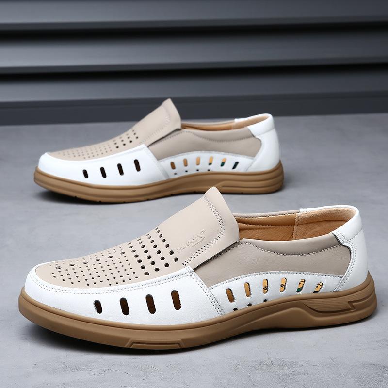 First layer cowhide shoes hole shoes casual wear-resistant breathable non-slip beef tendon outsole leather soft men s sandals 44
First layer cowhide shoes hole shoes casual wear-resistant breathable non-slip beef tendon outsole leather soft men s sandals 44