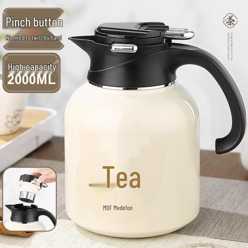 Large Capacity Stainless Steel Tea Pot with Independent Filter - 2L 2.0 Liters M-9159 жемчужина белый
Large Capacity Stainless Steel Tea Pot with Independent Filter - 2L 2.0 Liters M-9159 жемчужина белый