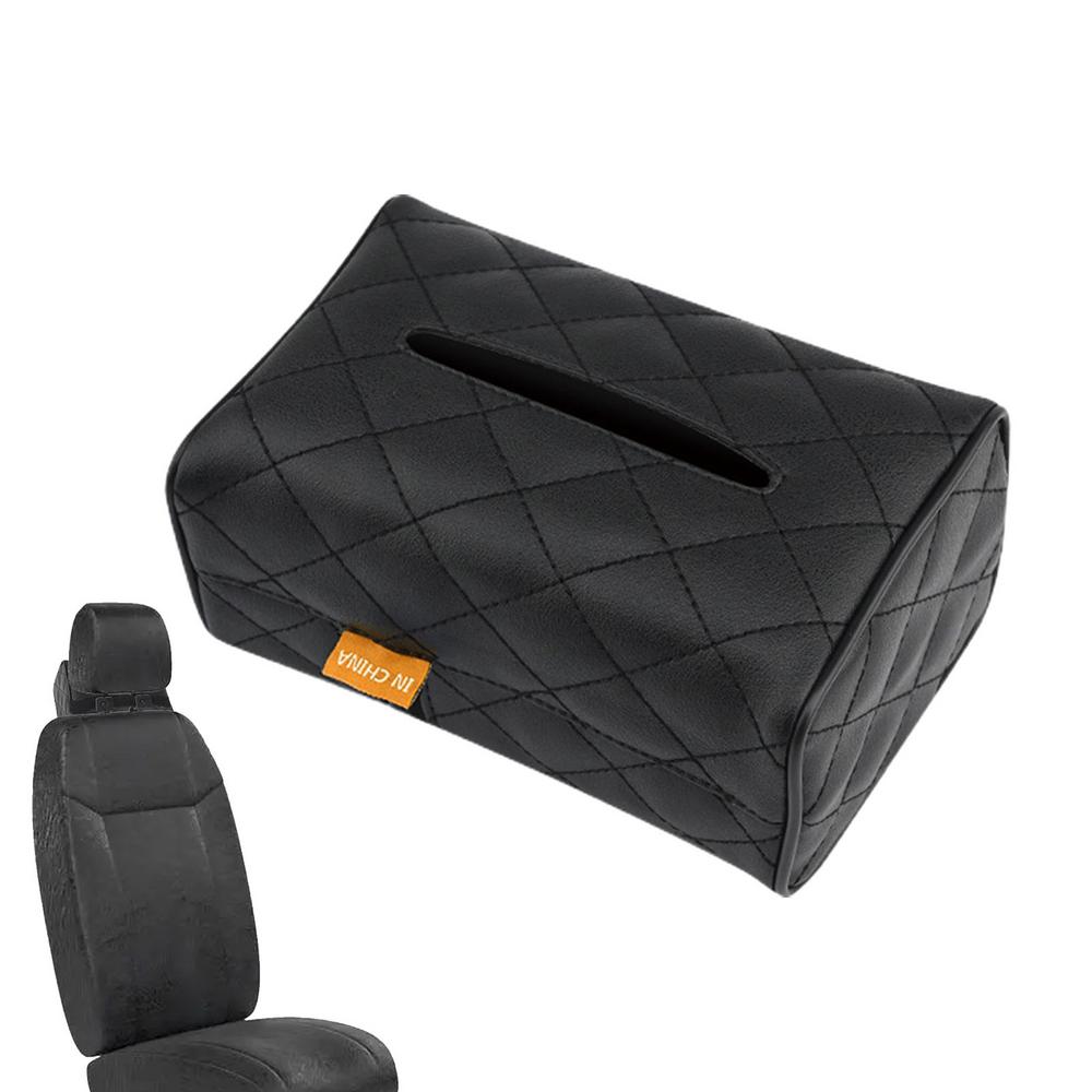 Tissue Box For Car Waterproof PU Leather Plaid Design Napkin Holder Decorative Kleenex Dispenser Creative Tissues Holder For Car чорний
Tissue Box For Car Waterproof PU Leather Plaid Design Napkin Holder Decorative Kleenex Dispenser Creative Tissues Holder For Car чорний