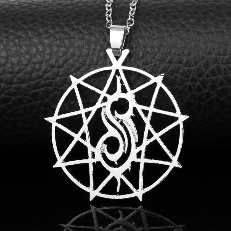 Slipknot Silver Band Geometric Alloy Necklace With Pendant For Gift Travel
Slipknot Silver Band Geometric Alloy Necklace With Pendant For Gift Travel