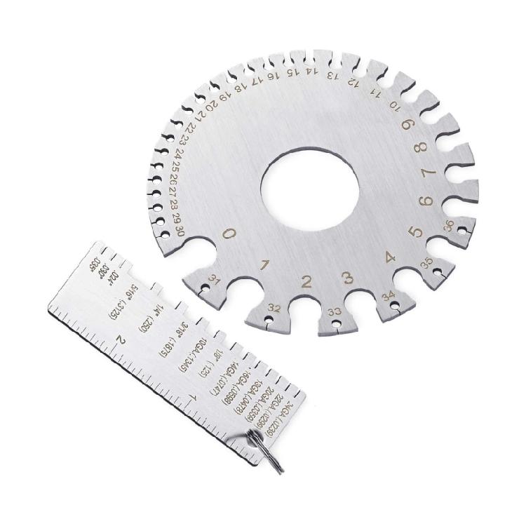 Round Double Side Wire Gauges & Sheet Metal Thickness Tool Easy to Carry Tool For Precise Welding Measurement & Machining 1
Round Double Side Wire Gauges & Sheet Metal Thickness Tool Easy to Carry Tool For Precise Welding Measurement & Machining 1