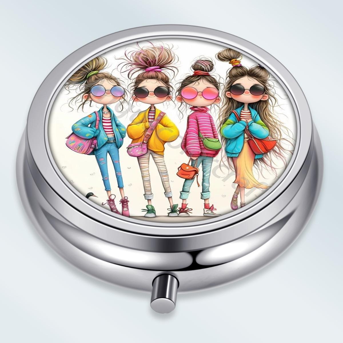 Portable Pill Box with 3 Compartments, Mini Metal Medicine Organizer Case, Cute Printed Pill Container for Vitamins, Pills, Jewelry, Travel, Daily Use разноцветный
Portable Pill Box with 3 Compartments, Mini Metal Medicine Organizer Case, Cute Printed Pill Container for Vitamins, Pills, Jewelry, Travel, Daily Use разноцветный