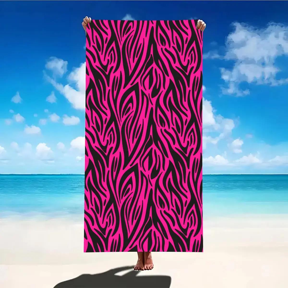 Beach Towel Pink and Black Zebra Pattern Sun Protection and Windproof Suitable for Beach Pool Camping Travel Beach Blanket W40*H60(CM)
Beach Towel Pink and Black Zebra Pattern Sun Protection and Windproof Suitable for Beach Pool Camping Travel Beach Blanket W40*H60(CM)