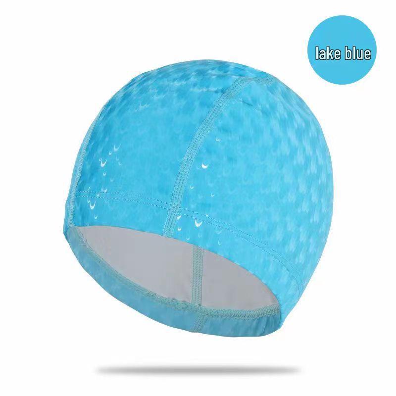 New Breathable PU-Coated Ripple Swimming Cap for Long Hair - Comfortable Fit for Men and Women озеро синий
New Breathable PU-Coated Ripple Swimming Cap for Long Hair - Comfortable Fit for Men and Women озеро синий