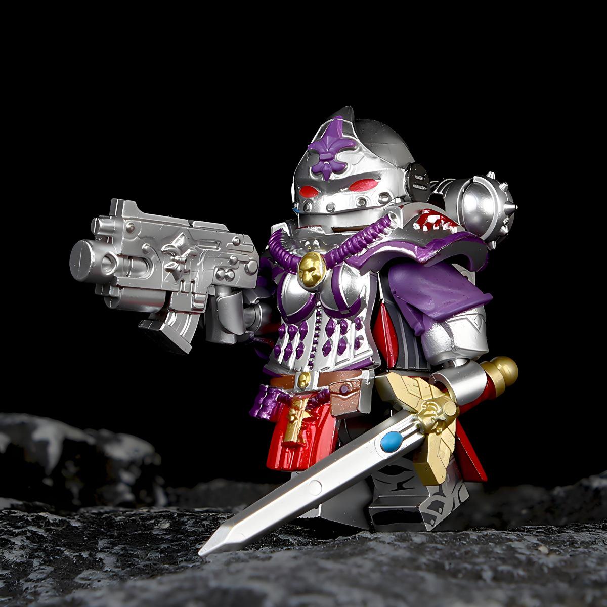 Серебряная броня Космодесантник Минифигурка Совместимая с LEGO - Warhammer 40K Темный Источник Сестра Терминатор Строительный блок
Серебряная броня Космодесантник Минифигурка Совместимая с LEGO - Warhammer 40K Темный Источник Сестра Терминатор Строительный блок