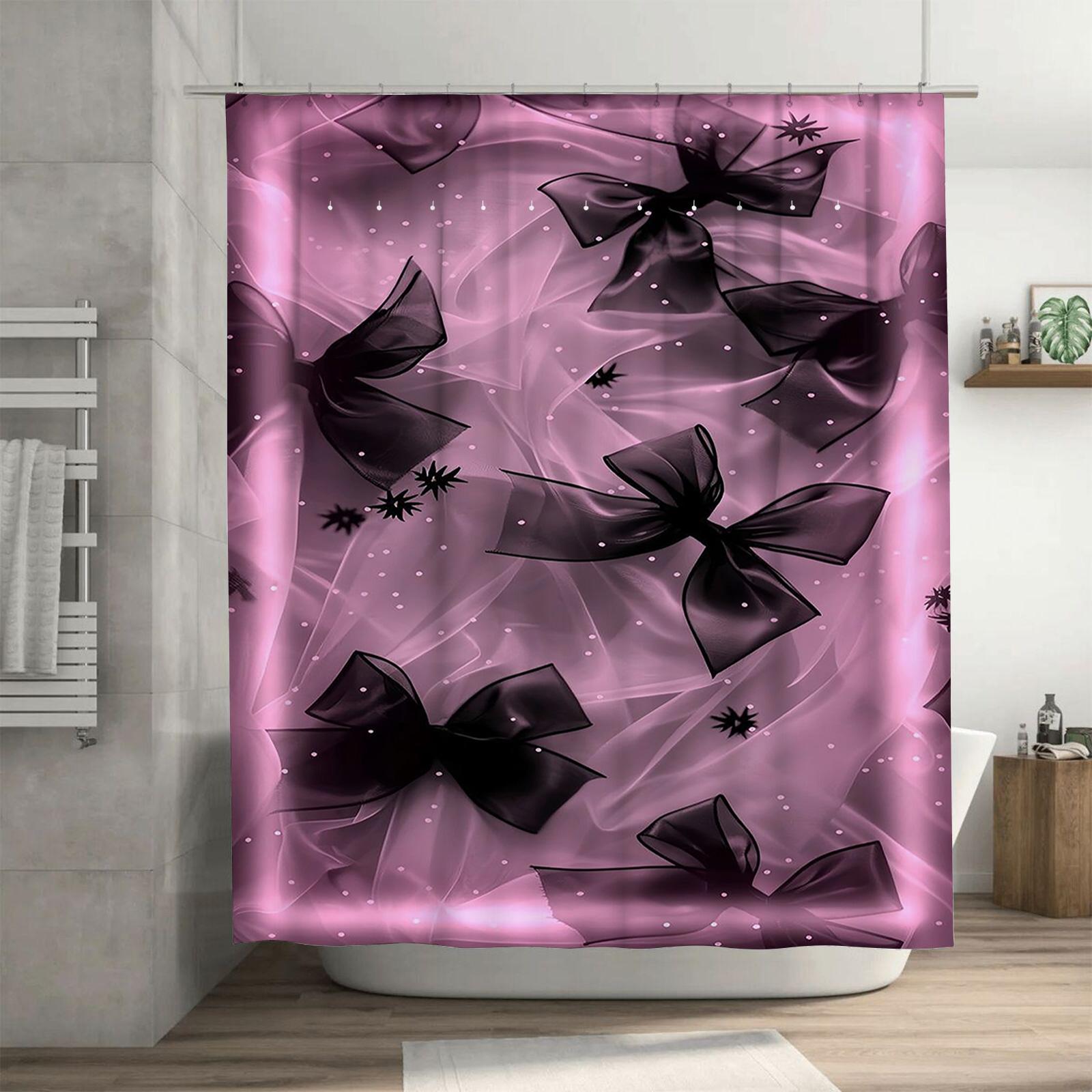 Black Bow on Pink Background Waterproof Shower Curtain Heat Resistant Machine Washable Non-Transparent 180x180cm 90X180cm(35x70in)
Black Bow on Pink Background Waterproof Shower Curtain Heat Resistant Machine Washable Non-Transparent 180x180cm 90X180cm(35x70in)