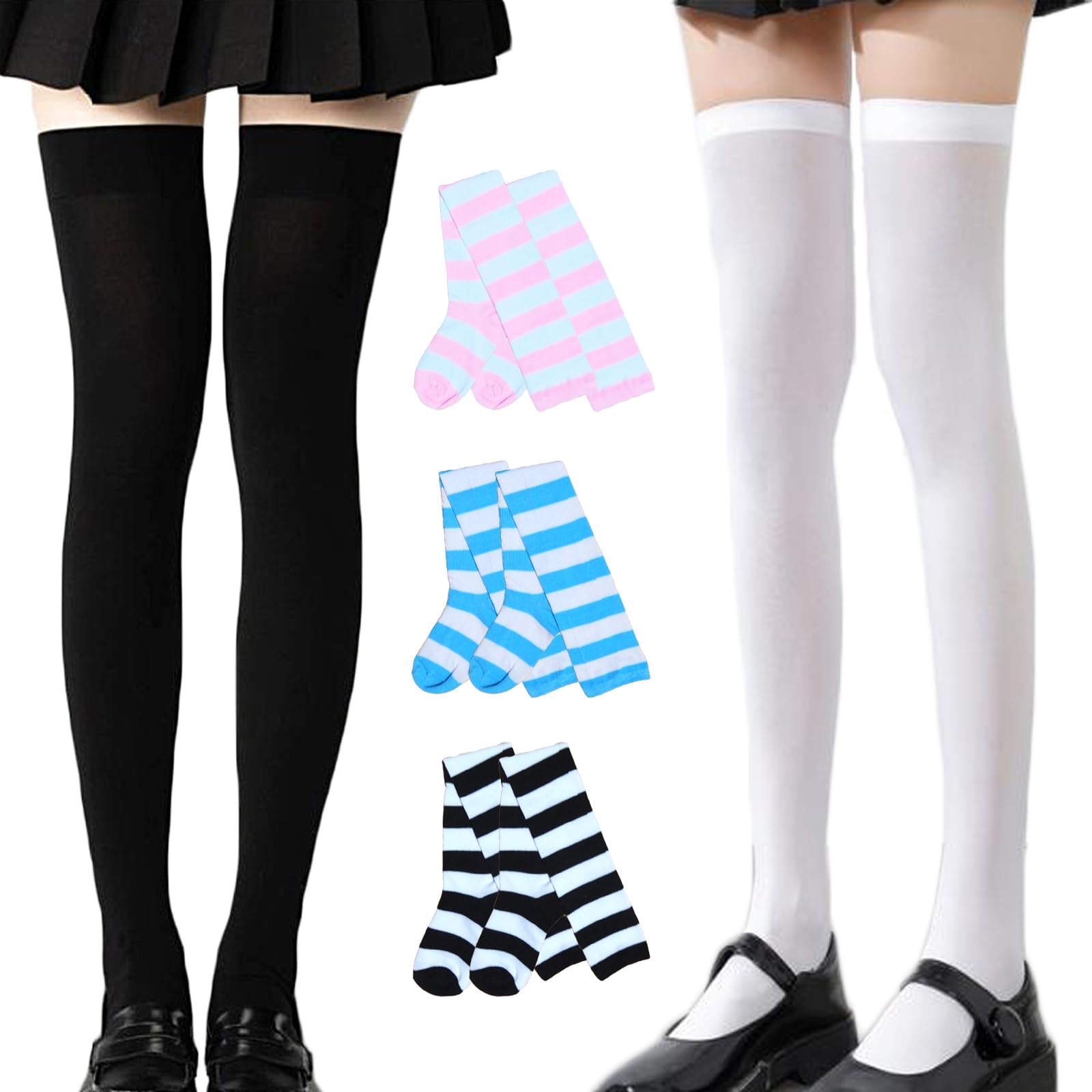 Серебристый стиль, большие размеры и гольфы до колена, косплей, в полоску, белый, черный, розовый, для девочек, для женщин, для мальчиков, (Набор 5, А)
Серебристый стиль, большие размеры и гольфы до колена, косплей, в полоску, белый, черный, розовый, для девочек, для женщин, для мальчиков, (Набор 5, А)