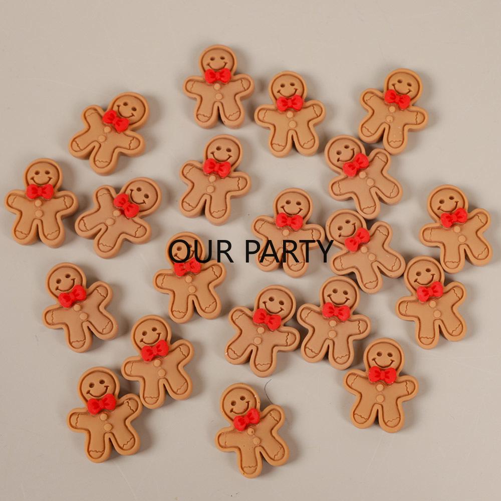 20Pcs Gingerbread Man Resin Flatback Cabochon Figurine Scrapbook Embellishments Jewelry Accessories for Christmas Party Decor
20Pcs Gingerbread Man Resin Flatback Cabochon Figurine Scrapbook Embellishments Jewelry Accessories for Christmas Party Decor
