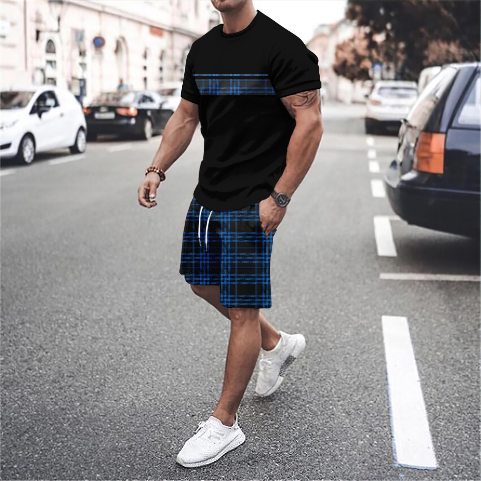 Summer Men s Suit Shorts Suit Men s Street T-Shirt Two-Piece Set 3D Printing XL
Summer Men s Suit Shorts Suit Men s Street T-Shirt Two-Piece Set 3D Printing XL
